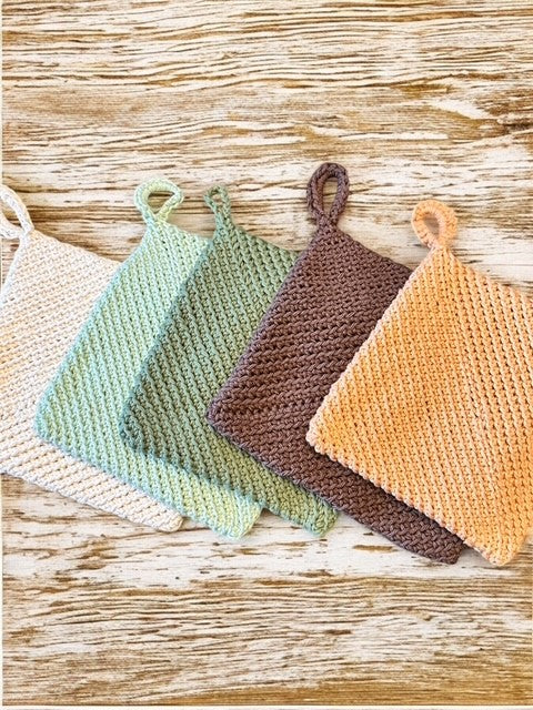 Crocheted Double thick Hotpads