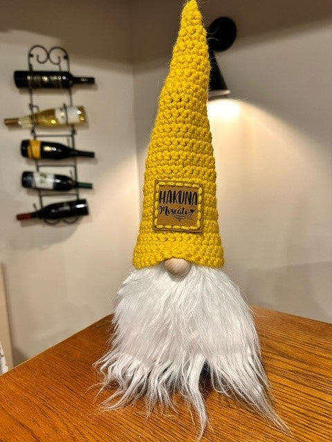 Gnome Wine Bottle Topper - Wine Themed