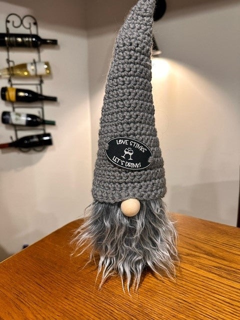 Gnome Wine Bottle Topper - Wine Themed