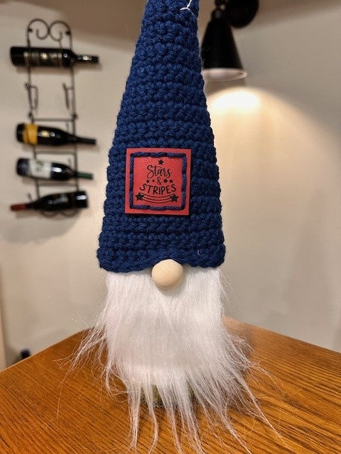 Gnome Wine Bottle Toppers - Patriotic Themed