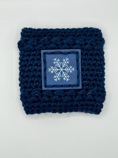 Crochet Coffee Sleeve - Snowflake