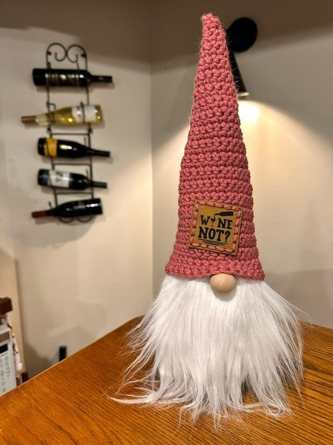 Gnome Wine Bottle Topper - Wine Themed