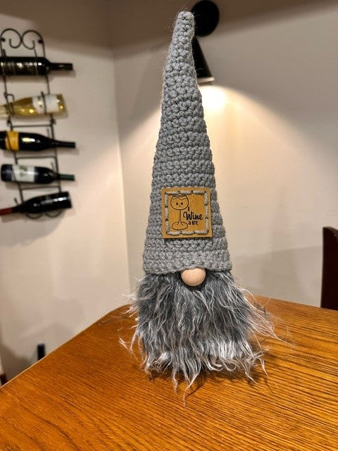 Gnome Wine Bottle Topper - Wine Themed