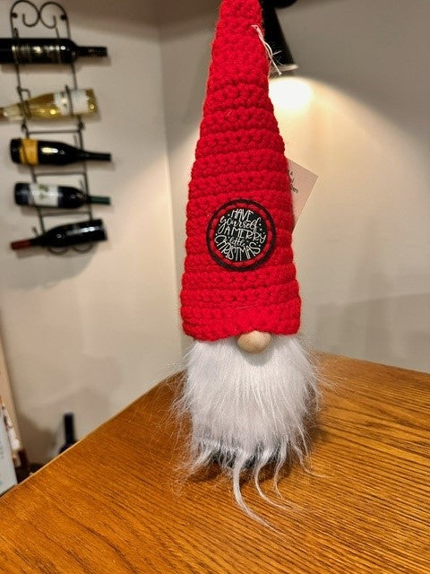 Gnome Wine Bottle Toppers - Holiday Themed