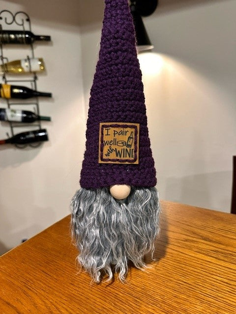 Gnome Wine Bottle Topper - Wine Themed