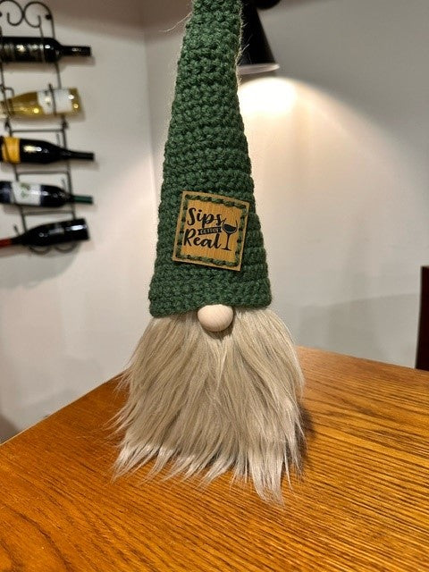 Gnome Wine Bottle Topper - Wine Themed