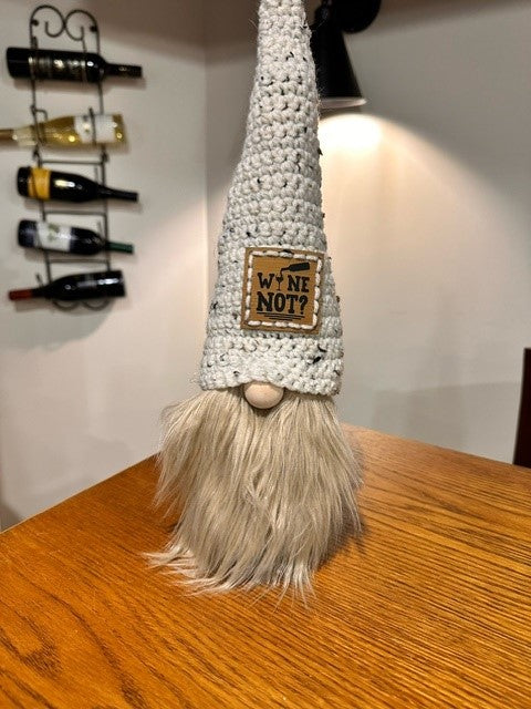 Gnome Wine Bottle Topper - Wine Themed